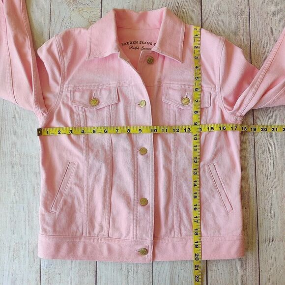 Ralph Lauren Lauren Jeans Co. pink denim jacket sz PP - Picture 6 of 7